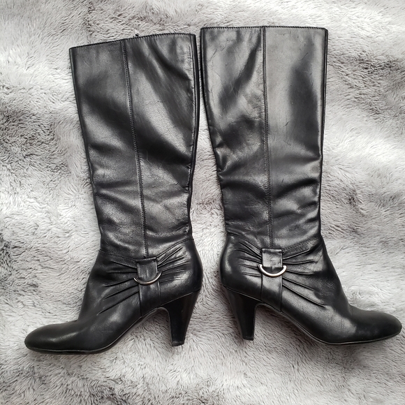 Comfortable Black high Heels boots Naturalizer - Picture 3 of 8